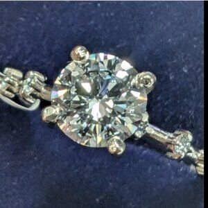 10K Gold Lab DIAMOND BRILLIANT RING SZ 6.5